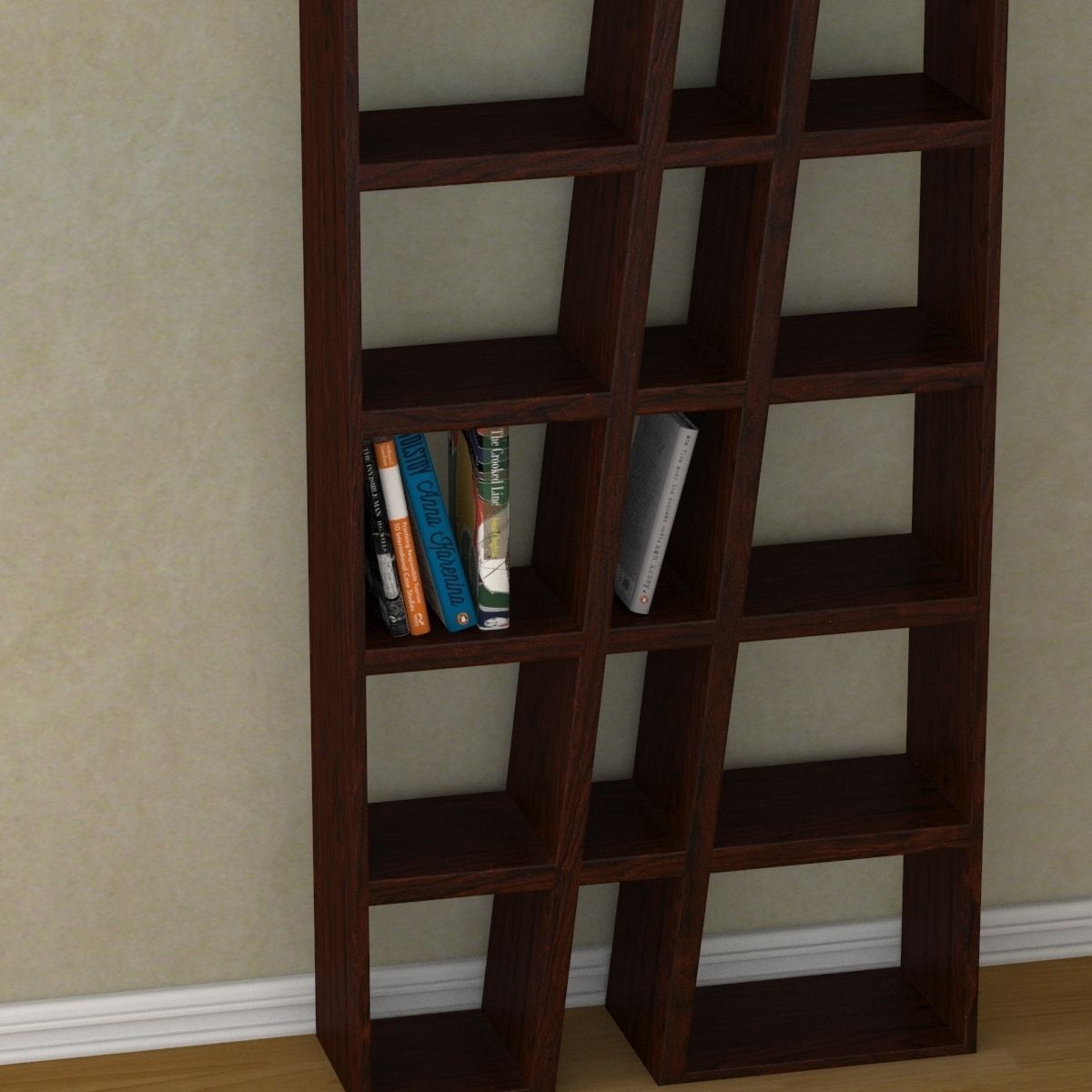 modern bookshelf 3d model max obj mtl 3ds fbx 4