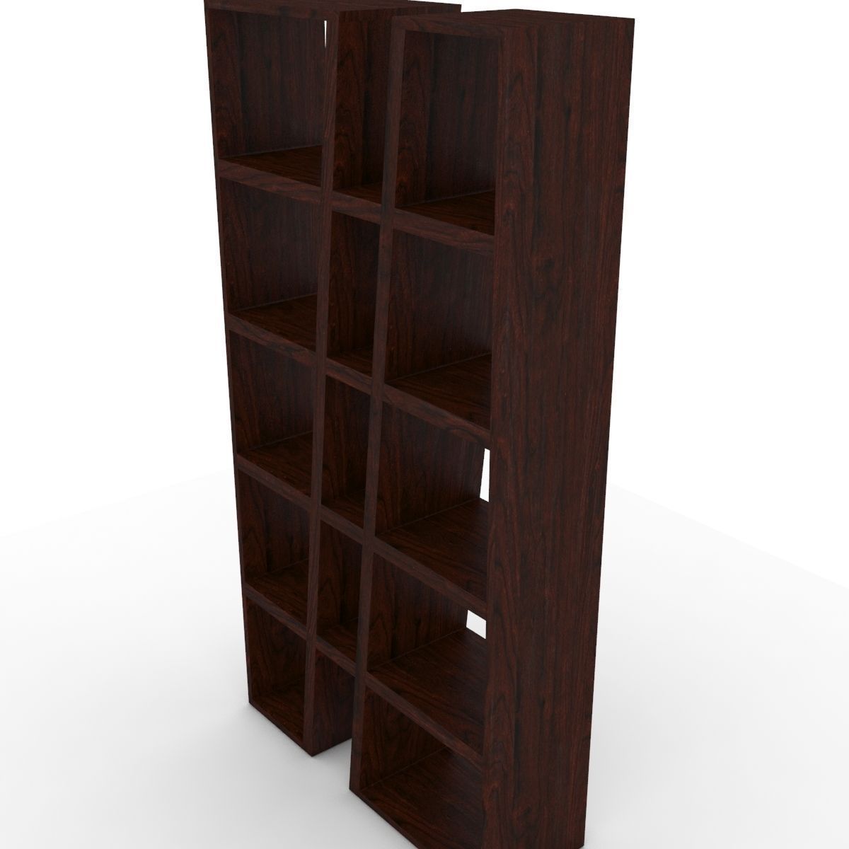 modern bookshelf 3d model max obj mtl 3ds fbx 8