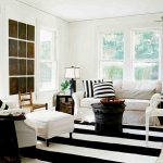 View in gallery Modern country living room with stripes