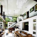 If you want to have the dream house design that has the wonderful garden  views, this modern house design in Singapore can be used as your  inspiration.