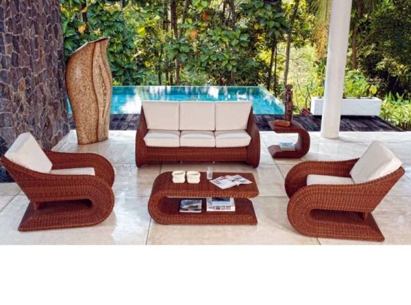 Gartenmöbel Polyrattan - 45 Outdoor rattan furniture - modern garden  furniture set and lounge chair