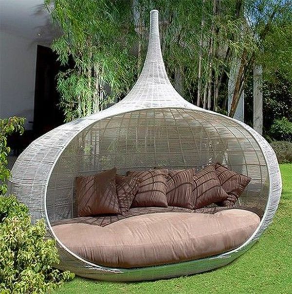 45 Outdoor rattan furniture - modern garden furniture set and lounge chair