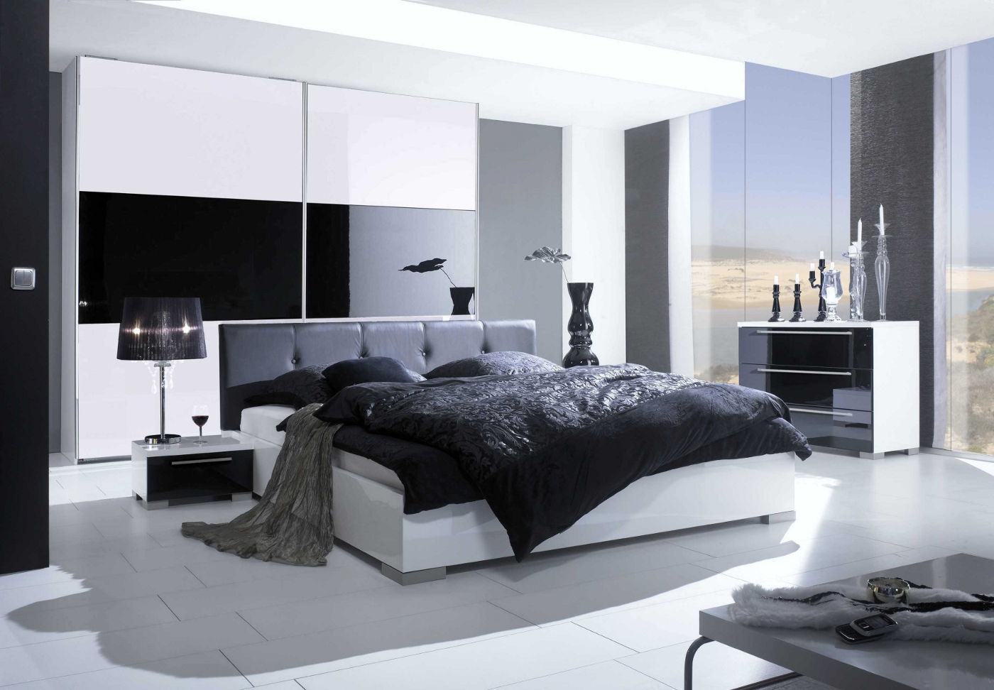 Modern bedroom sets with storage, contemporary bedroom set palermo .