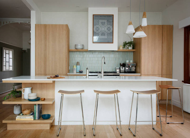mid-century modern small kitchen design ideas - Traveller Location