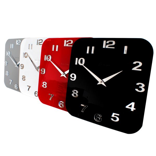 Roco Verre Acrylic Gloss Modern Retro Wall Clock