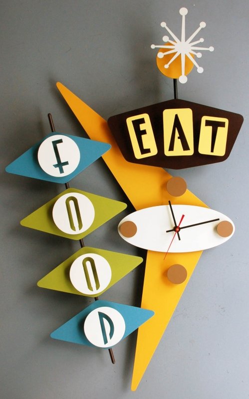 Modern kitchen wall clocks