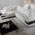 Image Unavailable. Image not available for. Color: Vig Furniture T71 Modern  Leather Sectional