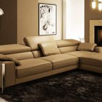 Modern Leather Sectional Sofa Flavio