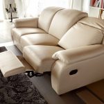 Modern Reclining Sofa Beige