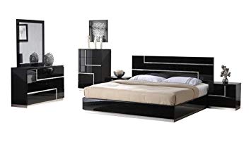 Image Unavailable. Image not available for. Color: J&M Furniture Lucca Modern  Queen Bedroom Set