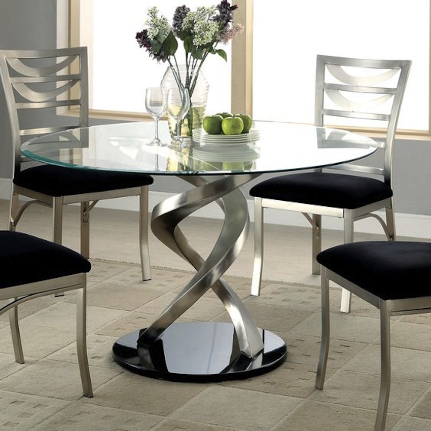 All you need to know about modern round
  glass dining table set