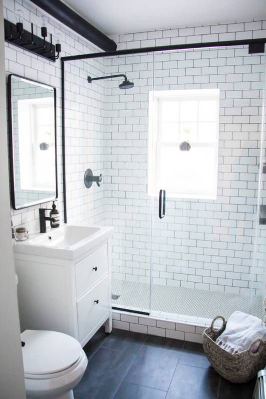 Small Bathroom Makeovers: sleek and modern bathroom