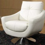 White Contemporary Swivel Chair