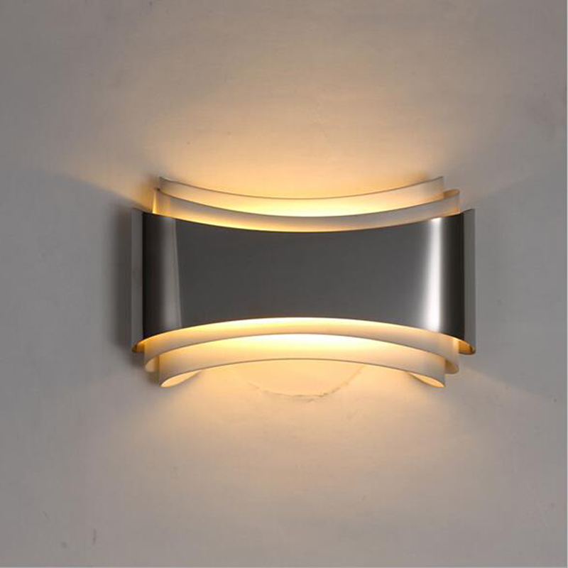 Modern led wall lights for bedroom study room Stainless steel+Hardware 5W  home decoration wall lamp free shipping