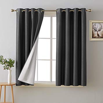 Amazon.com: Deconovo Total Blackout Curtain Panels Thermal Insulated