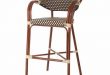Aluminum Bamboo Outdoor Bar Stool with Woven Seat & Back in 2018