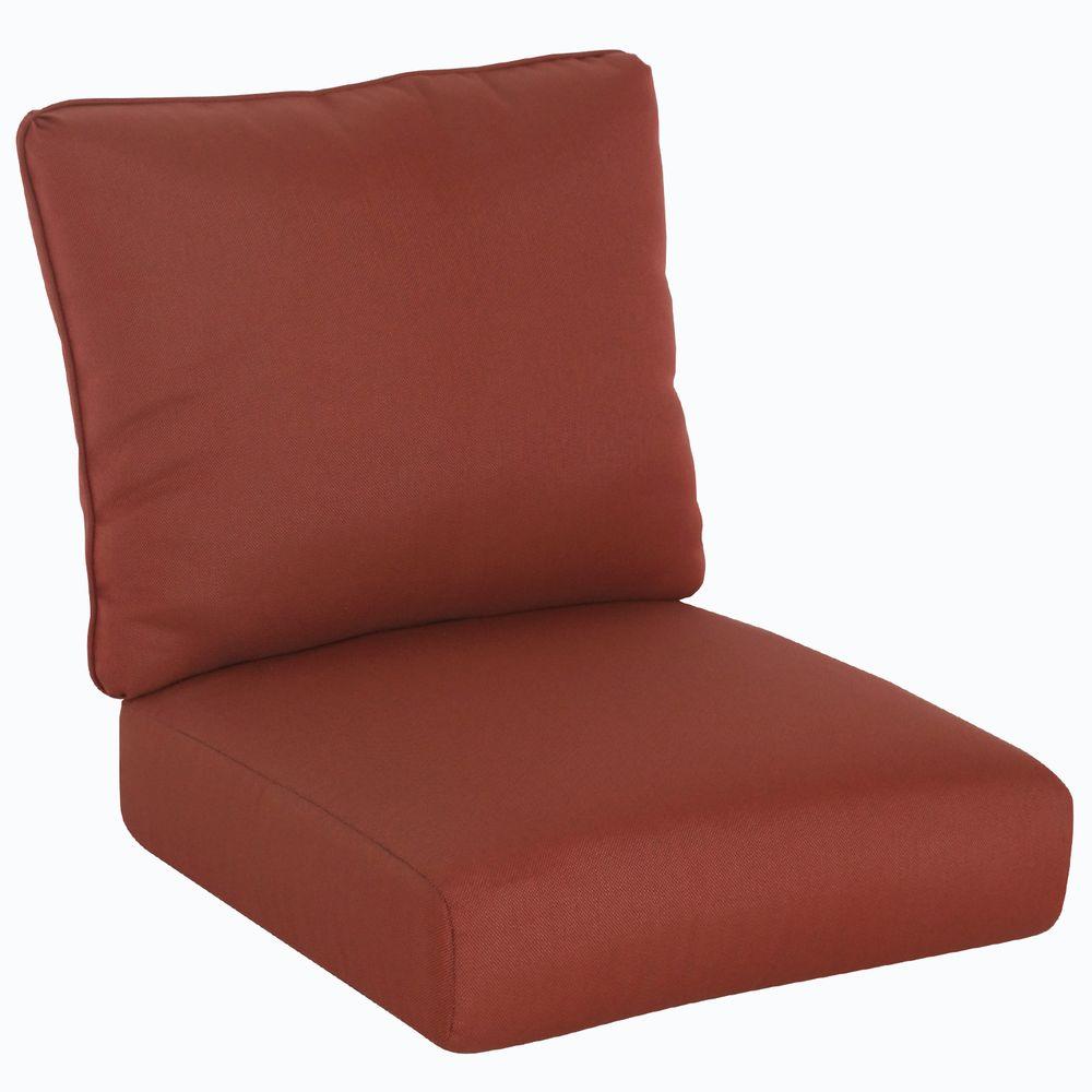 Tobago 23.25 x 25 Outdoor Chair Cushion in Standard Burgundy