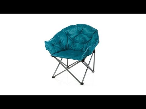 HGTV HOME Padded Folding Outdoor Club Chair - YouTube