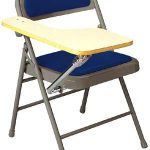 Padded Miracle Fold Tablet Arm Chair Right Hand Folding Chairs With