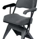 Padded Miracle Fold Tablet Arm Chair Right Hand Folding Chairs With