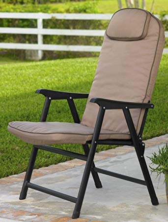 Buy durable outdoor padded folding chairs
  with arms to relax