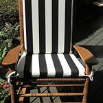 Amazon.com: Indoor / Outdoor Black & White Stripe Print Rocking