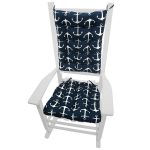 Barnett Home Decor Coastal Indoor/Outdoor Rocking Chair Cushion