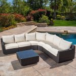 Brayden Studio Liverman 7 Piece Sectional Set with Cushions