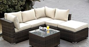 Giantex 4PC Outdoor Wicker Sectional Sofa Set