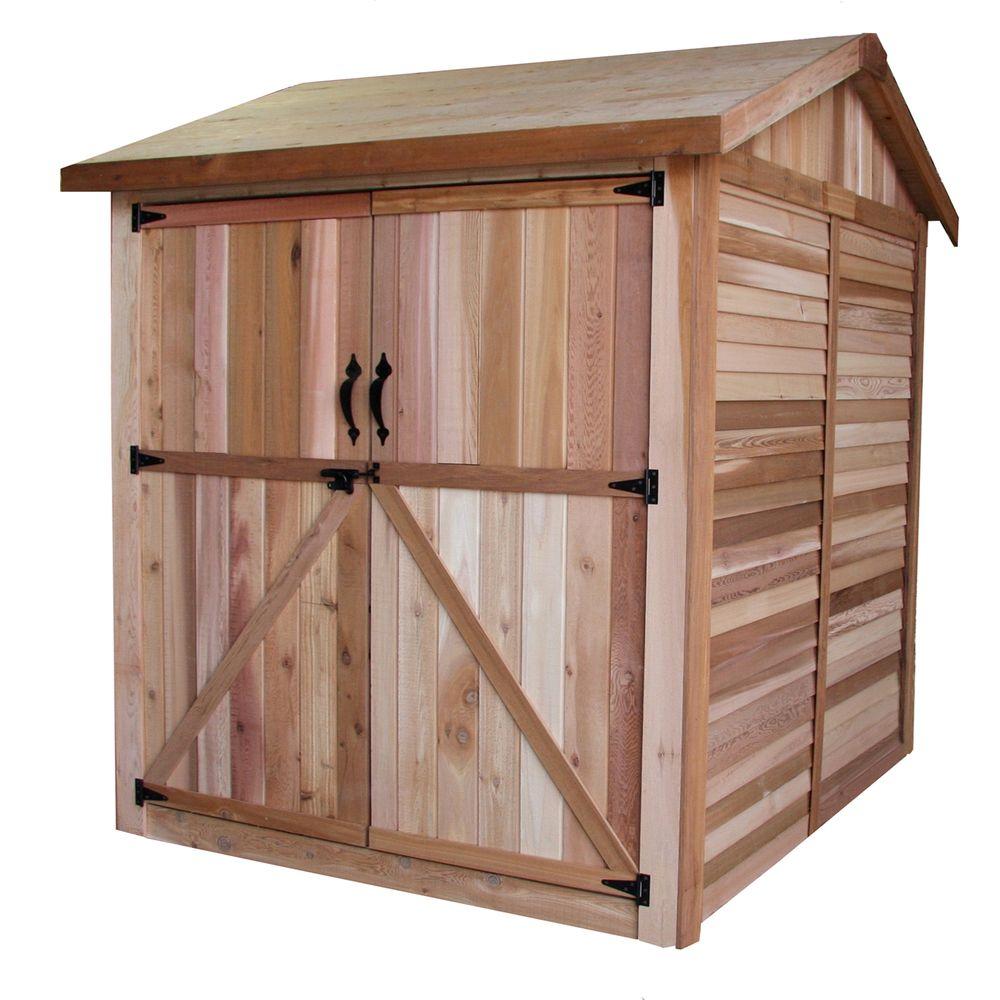 Outdoor Living Today 6 ft. x 6 ft. Western Red Cedar Maximizer Storage Shed