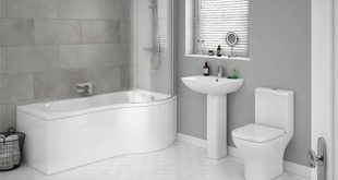 Venice P-Shaped Modern Shower Bath Suite