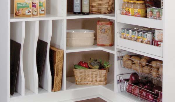 Custom pantry shelving system