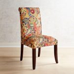 Angela Vibrant Paisley Dining Chair with Espresso Wood