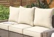 6 Piece Piped Indoor/Outdoor Sunbrella Sofa Cushion Set