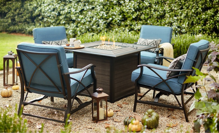 Patio deck tables in home design