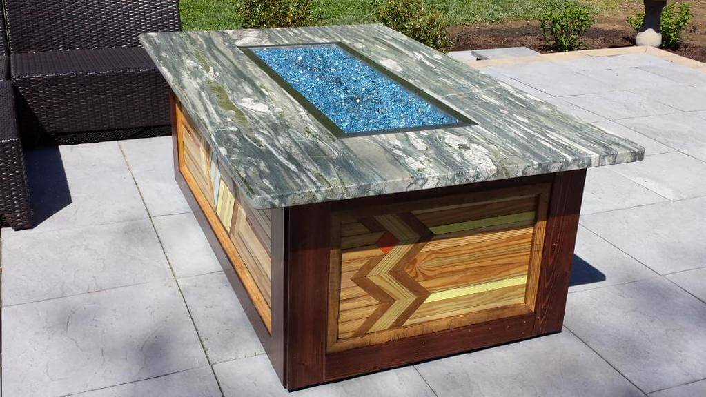 Custom Fire Table, Fire Pit, patio, deck