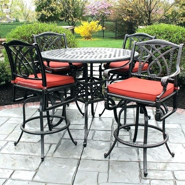 outdoor bistro table set bar height outdoor table set high patio table set  awesome bar height