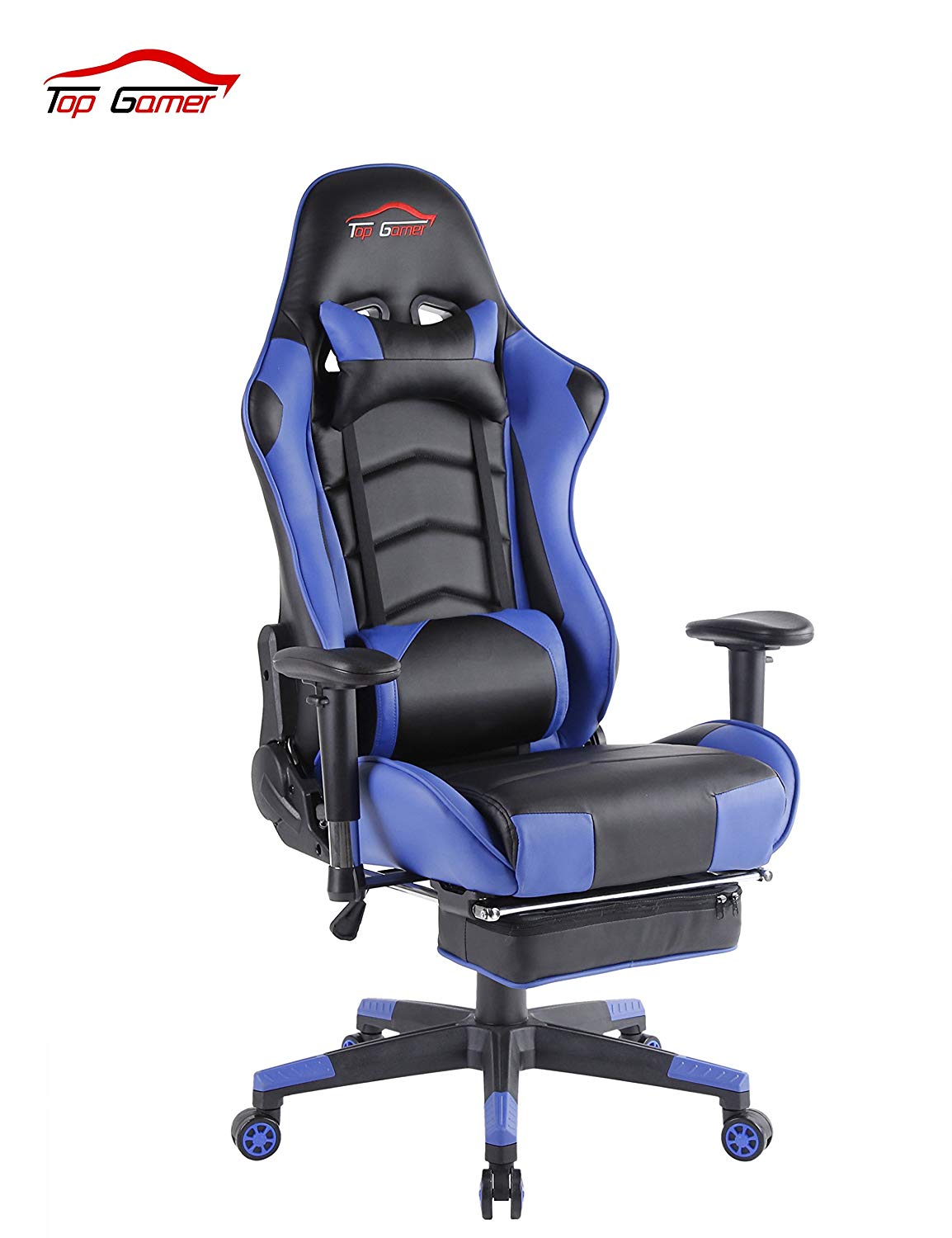 Traveller Location: Gaming Chair High Back PC Computer Game Chair with Footrest  Office Chairs for Video Game (Blue): Kitchen & Dining