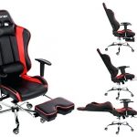 Gaming Chair With Footrest Ergonomic Series Leather Office Chair Racing  Chair With Footrest Comter Gaming Chair Recliner Swivel Tilt Rocker And Seat  Height