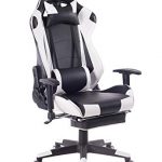HEALGEN Big and Tall Gaming Chair With Footrest PC Computer Video Game Chair  Racing Gamer Pu