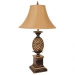 Pineapple Antique Gold Table Lamp
