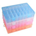 New Plastic 24 Slots Adjustable Jewelry Storage Box Case Organizer Container-in  Storage Boxes & Bins from Home & Garden on Traveller Location | Alibaba Group