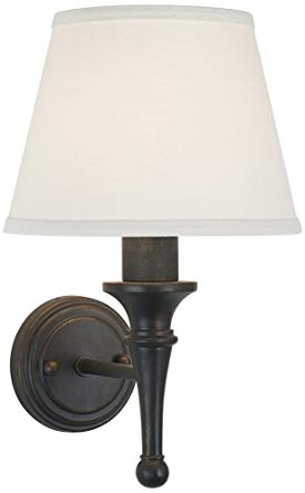 Braidy Bronze Plug-in Wall Sconce with Cord Cover