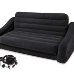 Intex Inflatable Pull-Out Sofa & Queen Bed Mattress Sleeper w/ AC Power Air