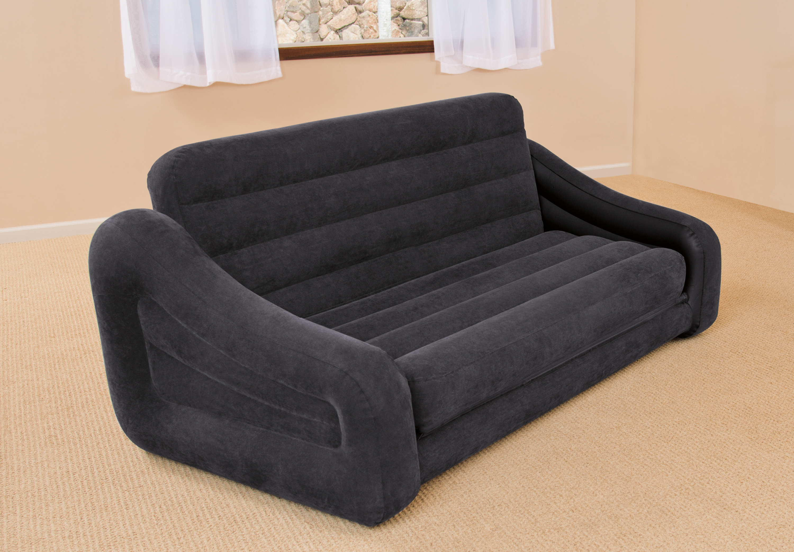 Intex Inflatable Pull-Out Sofa & Queen Bed Mattress Sleeper w/ AC Power Air  Pump - Traveller Location
