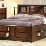Image Of Queen Platform Bed With Storage Design Tall Frame