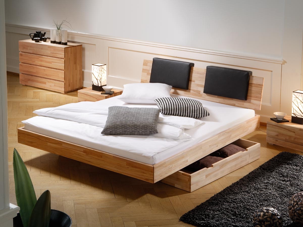 Queen Twin Platform Bed with Storage Drawers