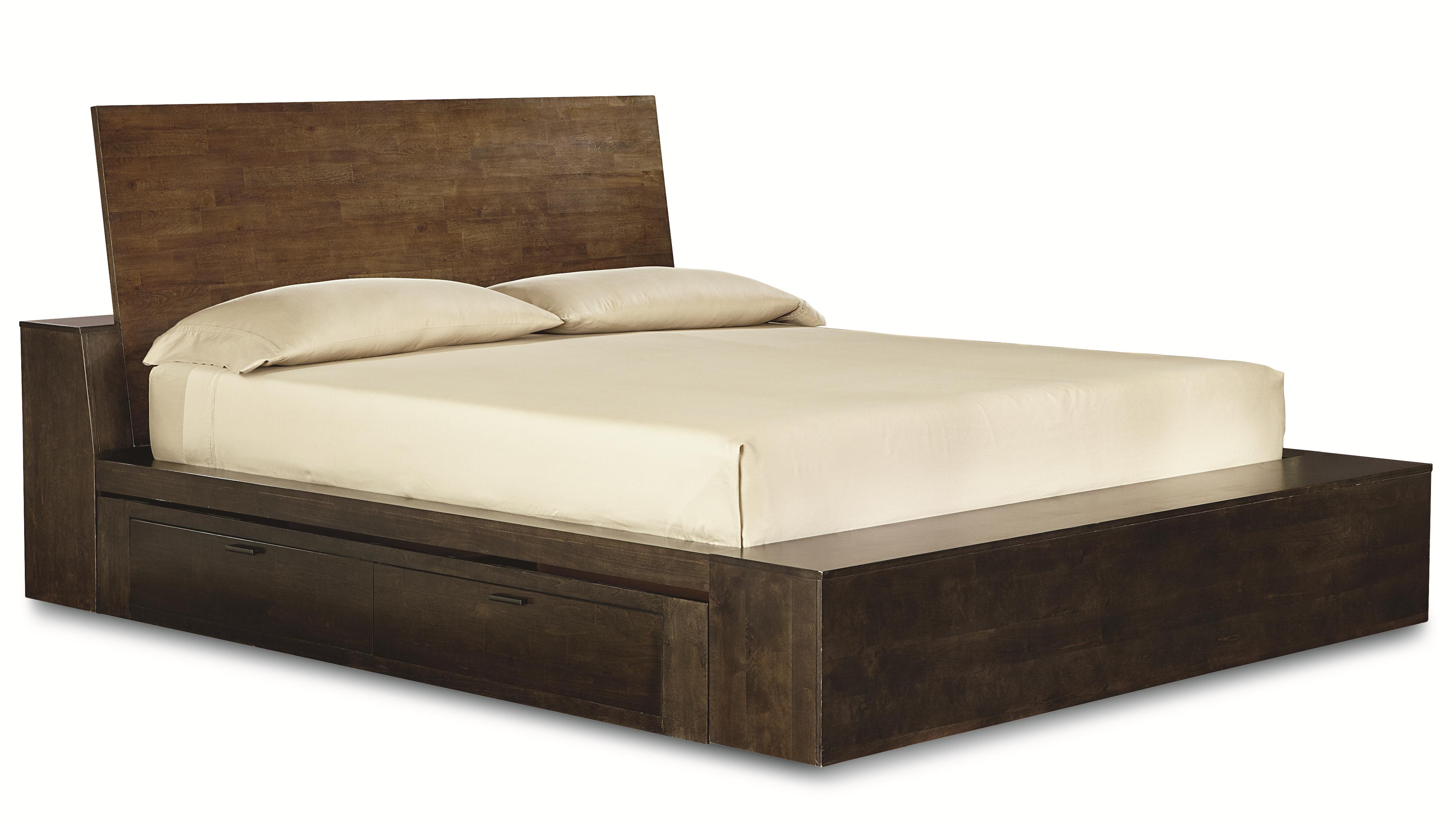 Complete Platform Queen Bed with One Storage Drawer by Legacy Classic |  Wolf and Gardiner Wolf Furniture