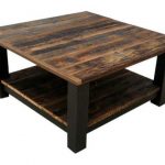 Reclaimed Barnwood & Black Steel Coffee Table u2013 Echo Peak Design