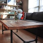Wood Top Coffee Table Metal Legs - Foter